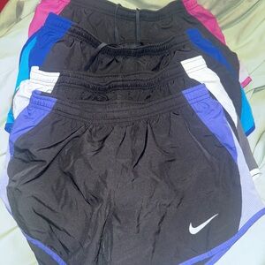 Nike Women's Athletic Shorts - Black, Pink, Blue, Purple